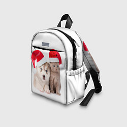 Детский рюкзак Пёсик и котик в шапочках, цвет: 3D-принт — фото 2