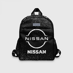 Детский рюкзак Nissan с потертостями на темном фоне, цвет: 3D-принт