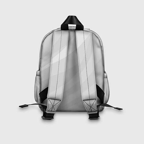 Детский рюкзак Светлый серый плавные полосы / 3D-принт – фото 2