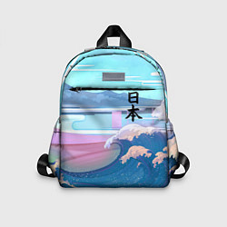 Детский рюкзак Japan - landscape - waves, цвет: 3D-принт