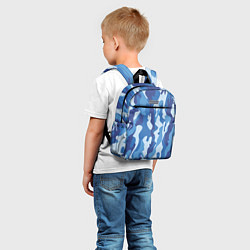 Детский рюкзак Blue military, цвет: 3D-принт — фото 2