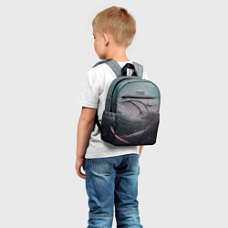 Детский рюкзак Белая красная краски и тени, цвет: 3D-принт — фото 2