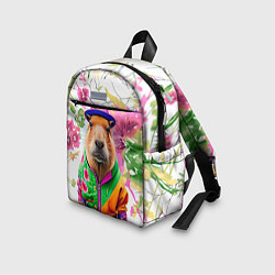 Детский рюкзак Капибара в модной куртке - нейросеть, цвет: 3D-принт — фото 2