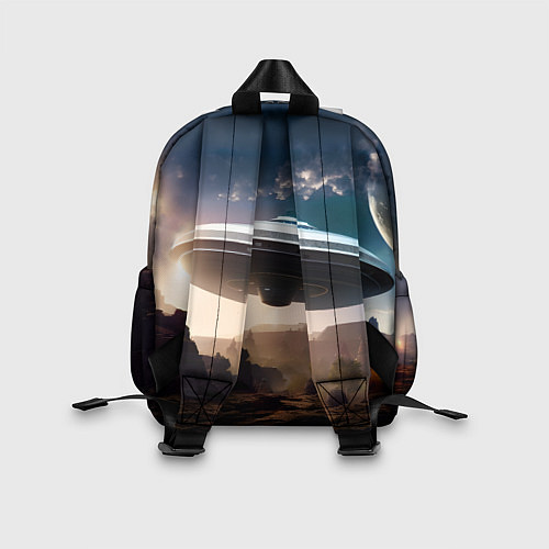 Детский рюкзак НЛО над горами / 3D-принт – фото 2