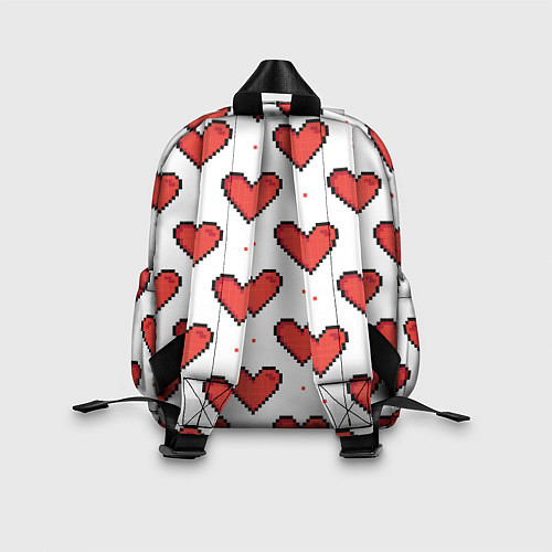 Детский рюкзак Pixel heart / 3D-принт – фото 2