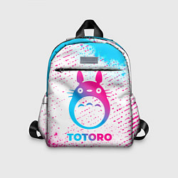 Детский рюкзак Totoro neon gradient style
