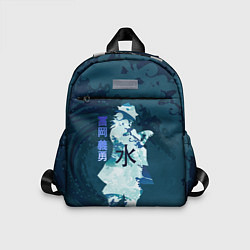 Детский рюкзак Kimetsu no Yaiba Гию Томиока и волны, цвет: 3D-принт