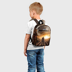 Детский рюкзак Жёлтое солнце Метро, цвет: 3D-принт — фото 2
