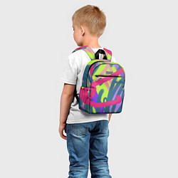 Детский рюкзак Цветастая графика, цвет: 3D-принт — фото 2
