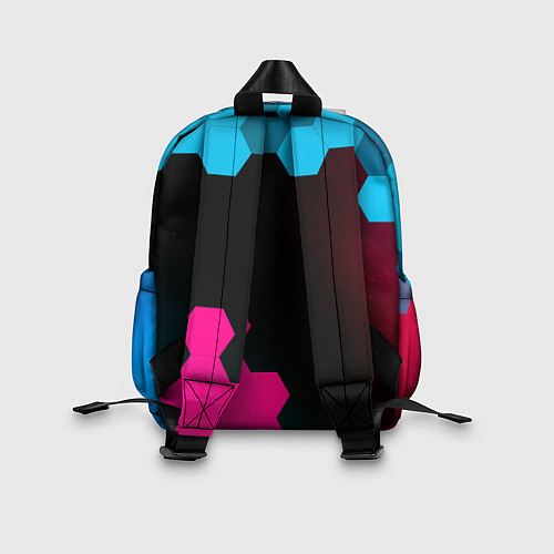 Детский рюкзак Fiat - neon gradient: надпись, символ / 3D-принт – фото 2