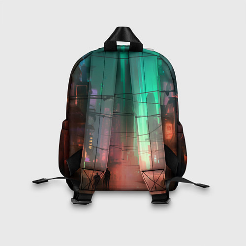 Детский рюкзак Кибер город будущего / 3D-принт – фото 2