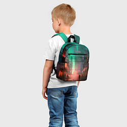Детский рюкзак Кибер город будущего, цвет: 3D-принт — фото 2