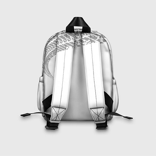 Детский рюкзак Yamaha speed на светлом фоне со следами шин / 3D-принт – фото 2