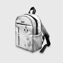 Детский рюкзак Assassins Creed glitch на светлом фоне: надпись, с, цвет: 3D-принт — фото 2