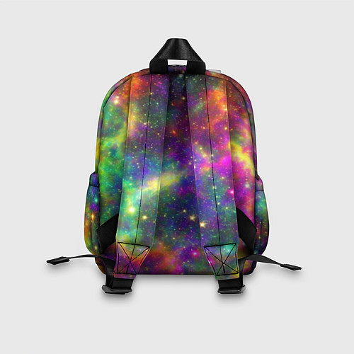 Детский рюкзак Яркий неоновый космос / 3D-принт – фото 2