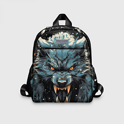 Детский рюкзак Fantasy blue wolf, цвет: 3D-принт