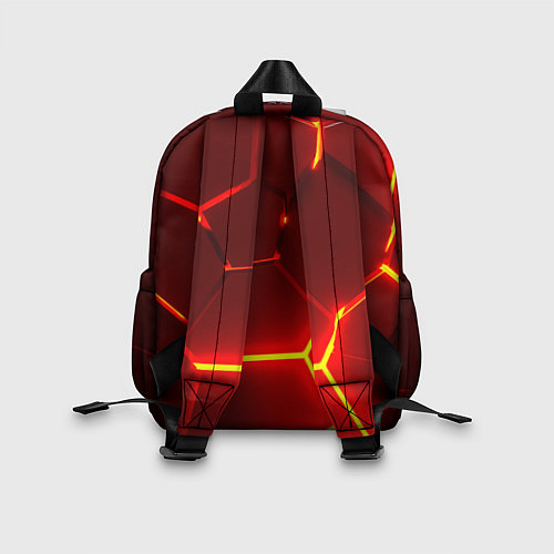 Детский рюкзак Киберпанк призрачная свобода красный неон / 3D-принт – фото 2