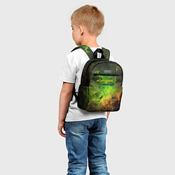 Детский рюкзак Cyberpunk 2077 phantom liberty green, цвет: 3D-принт — фото 2