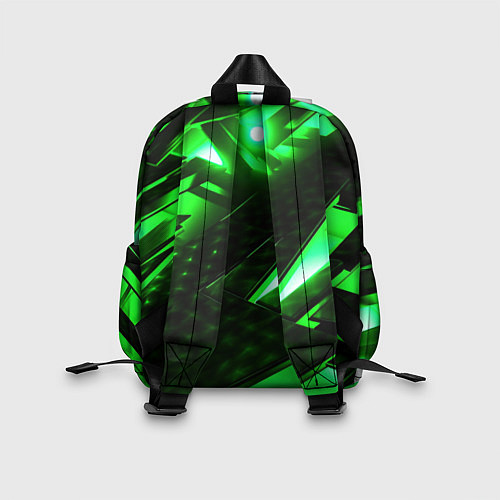 Детский рюкзак Cyberpunk 2077 phantom liberty neon green / 3D-принт – фото 2
