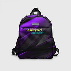 Детский рюкзак Cyberpunk 2077 phantom liberty dark logo, цвет: 3D-принт
