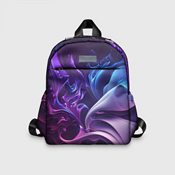 Детский рюкзак Сине-фиолетовый всплеск, цвет: 3D-принт