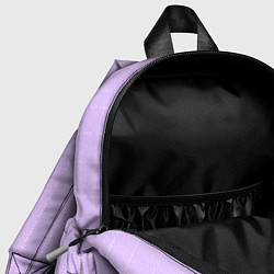 Детский рюкзак Мелкая мозаика сиреневый полосы, цвет: 3D-принт — фото 2