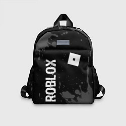 Детский рюкзак Roblox glitch на темном фоне: надпись, символ, цвет: 3D-принт