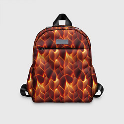 Детский рюкзак Огненная мозаичная текстура, цвет: 3D-принт