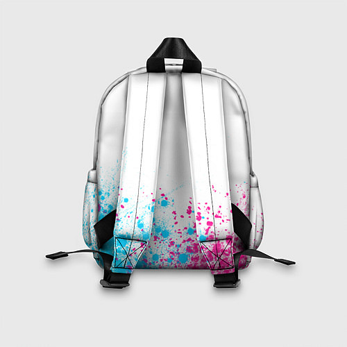 Детский рюкзак Yamaha neon gradient style: символ сверху / 3D-принт – фото 2