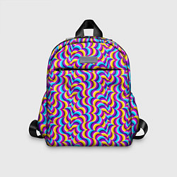 Детский рюкзак Красочный фон с ползучими змеями, цвет: 3D-принт