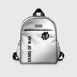 Детский рюкзак Gears of War glitch на светлом фоне: надпись, симв, цвет: 3D-принт