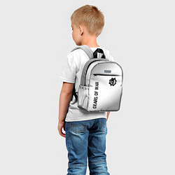 Детский рюкзак Gears of War glitch на светлом фоне: надпись, симв, цвет: 3D-принт — фото 2