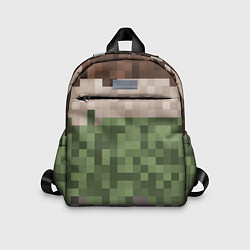 Детский рюкзак Пиксельная текстура, цвет: 3D-принт