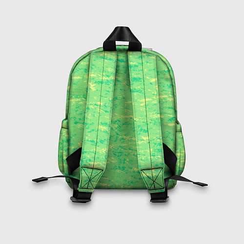 Детский рюкзак Текстура салатовый горизонтальный / 3D-принт – фото 2