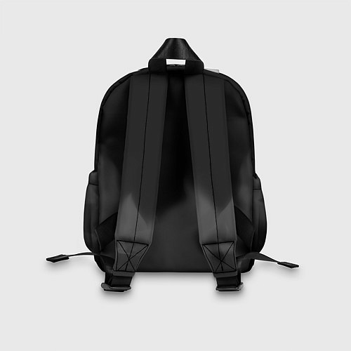 Детский рюкзак Doom glitch на темном фоне: символ сверху / 3D-принт – фото 2