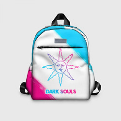 Детский рюкзак Dark Souls neon gradient style, цвет: 3D-принт