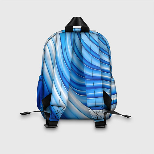 Детский рюкзак Волнистая полосатая текстура от нейросети / 3D-принт – фото 2