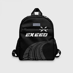 Детский рюкзак Exeed speed на темном фоне со следами шин: символ