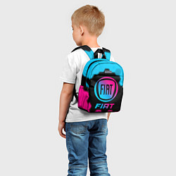 Детский рюкзак Fiat - neon gradient, цвет: 3D-принт — фото 2