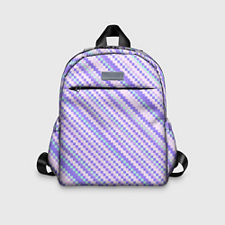 Детский рюкзак Полосы пиксели розовый, цвет: 3D-принт