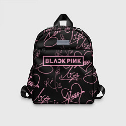 Детский рюкзак Блэкпинк - розовые автографы