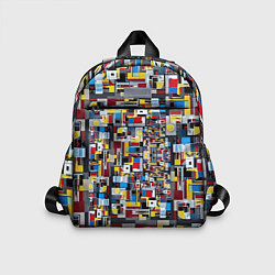 Детский рюкзак Живопись в стиле Мондриан, цвет: 3D-принт