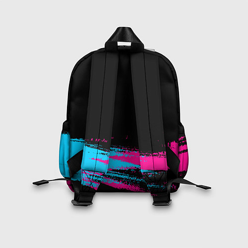 Детский рюкзак Porsche - neon gradient: символ сверху / 3D-принт – фото 2
