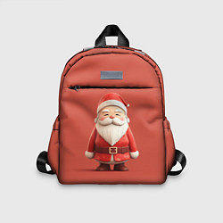 Детский рюкзак Пластилиновый Дед Мороз, цвет: 3D-принт