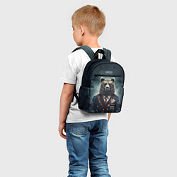 Детский рюкзак Русский медведь от нейросети, цвет: 3D-принт — фото 2