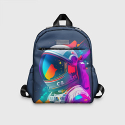 Детский рюкзак Космонавт - акварельные мазки, цвет: 3D-принт