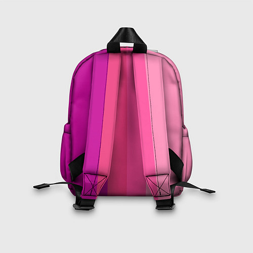 Детский рюкзак Группа Black pink на фоне оттенков розового / 3D-принт – фото 2