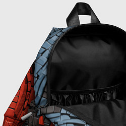 Детский рюкзак Кирпичная кладка спираль, цвет: 3D-принт — фото 2