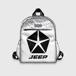 Детский рюкзак Jeep speed на светлом фоне со следами шин