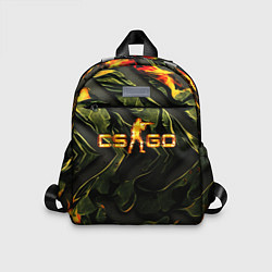 Детский рюкзак CS GO green texture, цвет: 3D-принт